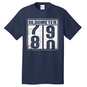 80th Birthday Eighty Years Old 80 Oldometer 7980 Retiring Tall T-Shirt