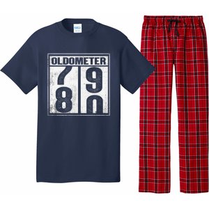 80th Birthday Eighty Years Old 80 Oldometer 7980 Retiring Pajama Set