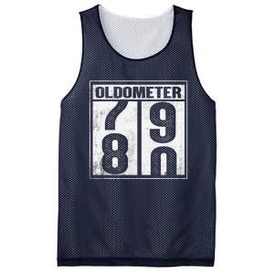 80th Birthday Eighty Years Old 80 Oldometer 7980 Retiring Mesh Reversible Basketball Jersey Tank