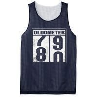 80th Birthday Eighty Years Old 80 Oldometer 7980 Retiring Mesh Reversible Basketball Jersey Tank