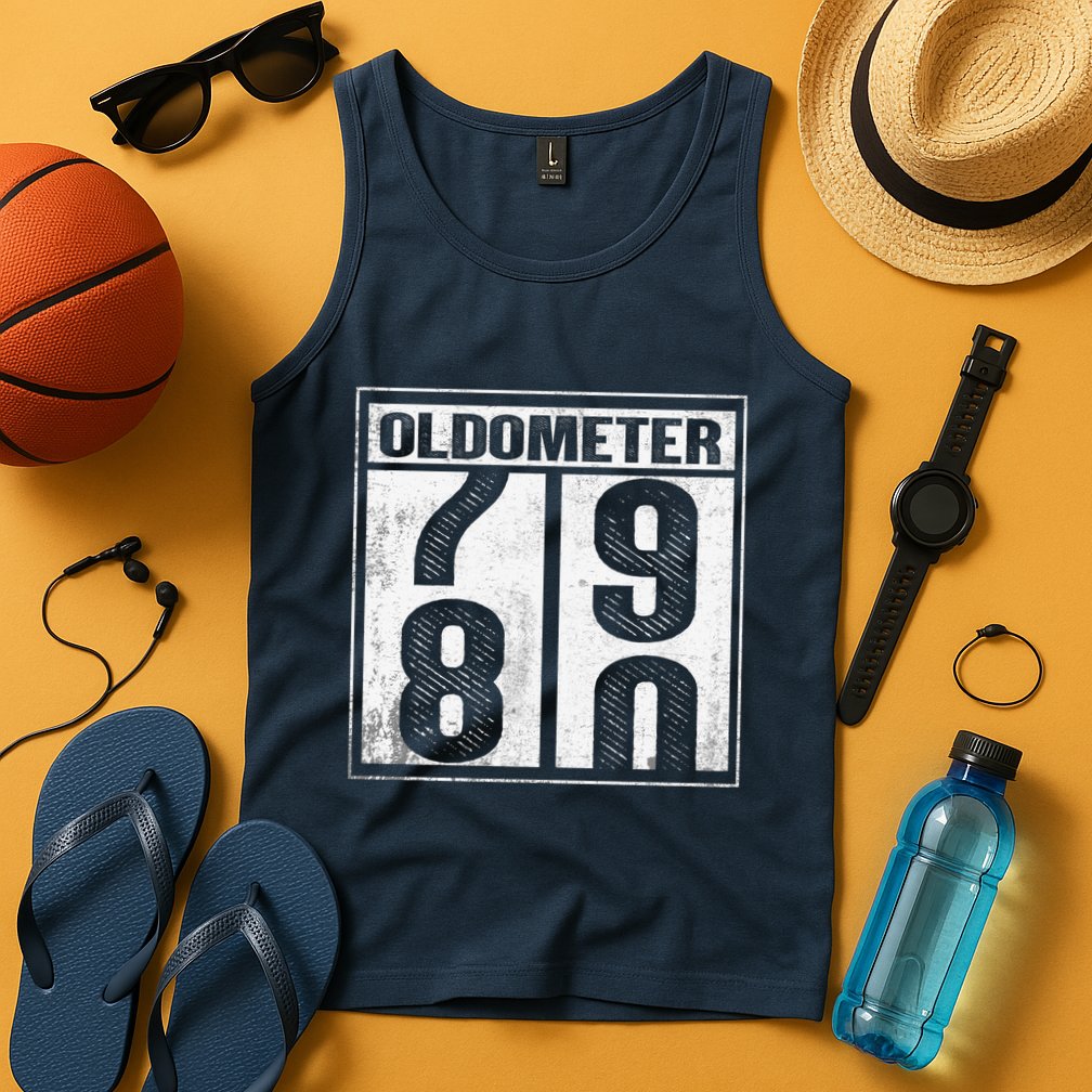 80th Birthday Eighty Years Old 80 Oldometer 7980 Retiring Tank Top