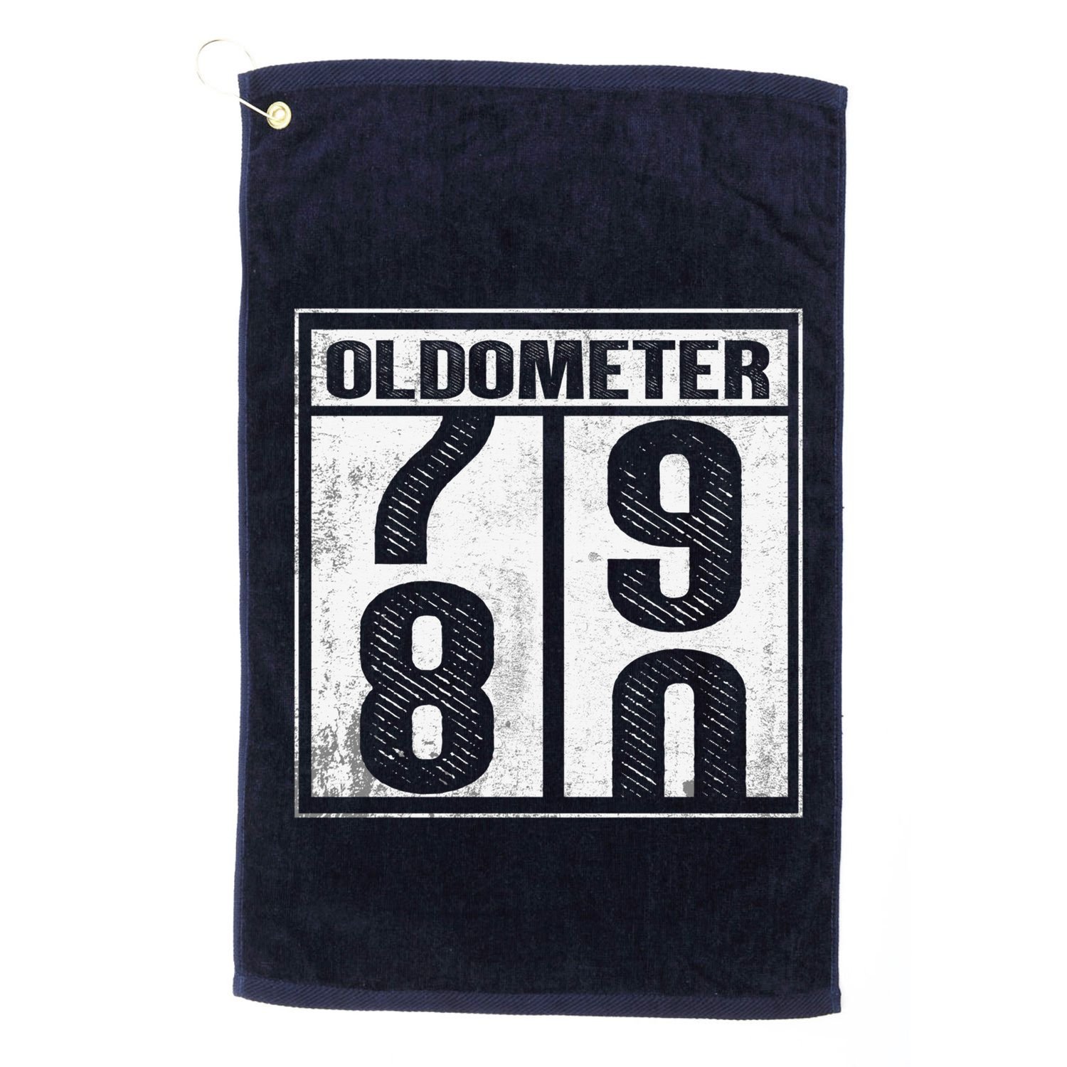 80th Birthday Eighty Years Old 80 Oldometer 7980 Retiring Golf Towel