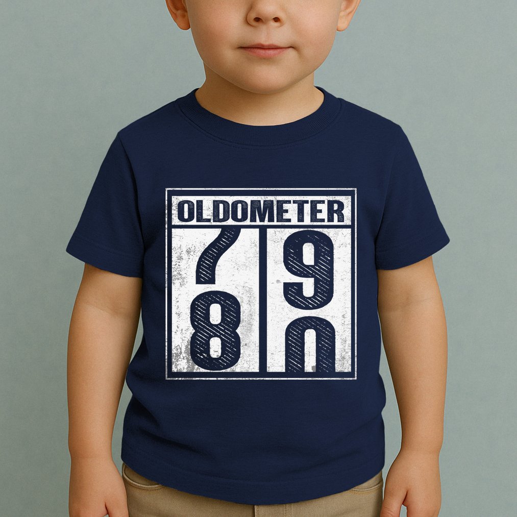 80th Birthday Eighty Years Old 80 Oldometer 7980 Retiring Toddler T-Shirt