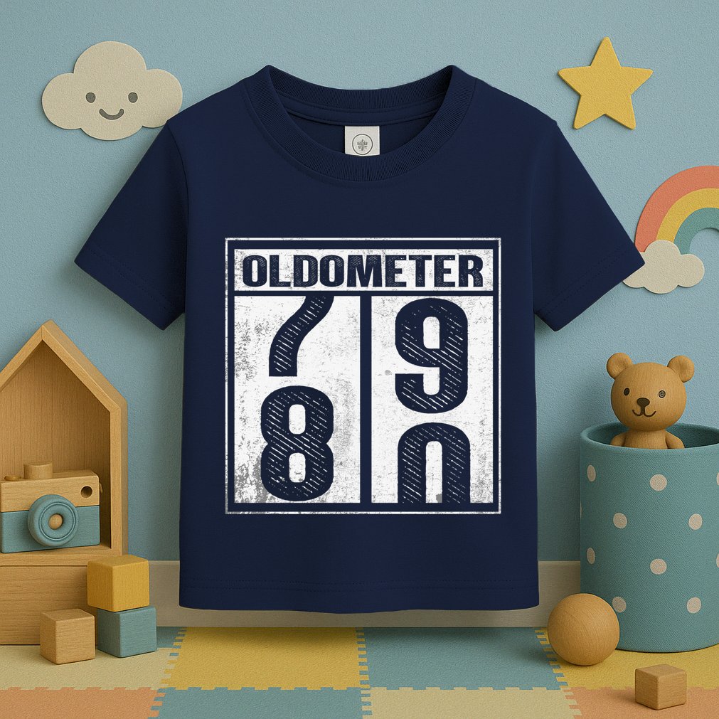 80th Birthday Eighty Years Old 80 Oldometer 7980 Retiring Toddler T-Shirt
