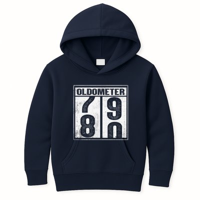 80th Birthday Eighty Years Old 80 Oldometer 7980 Retiring Kids Hoodie