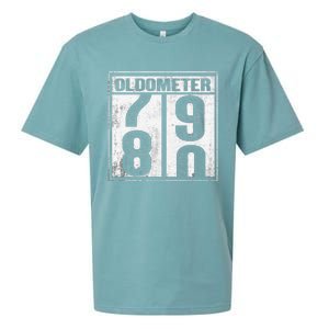 80th Birthday Eighty Years Old 80 Oldometer 7980 Retiring Sueded Cloud Jersey T-Shirt