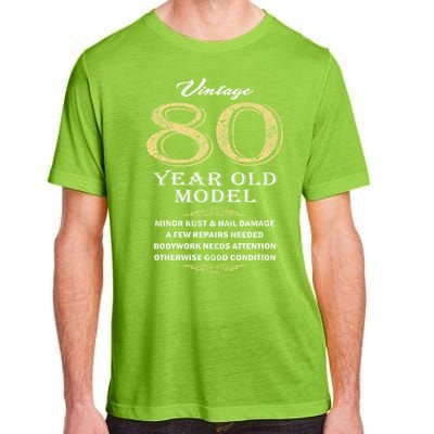 80th Birthday Funny Gift Idea Adult ChromaSoft Performance T-Shirt