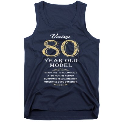 80th Birthday Funny Gift Idea Tank Top