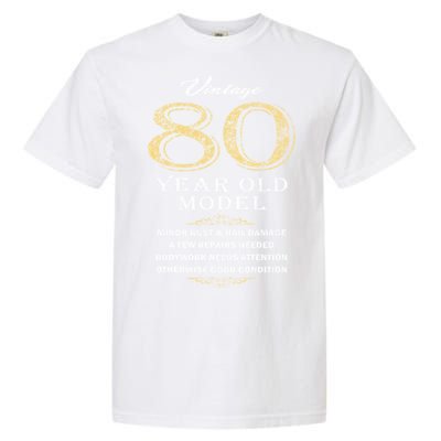 80th Birthday Funny Gift Idea Garment-Dyed Heavyweight T-Shirt