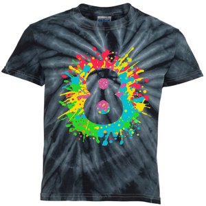 8th Birthday For 8 Paint Splashes Kids Tie-Dye T-Shirt