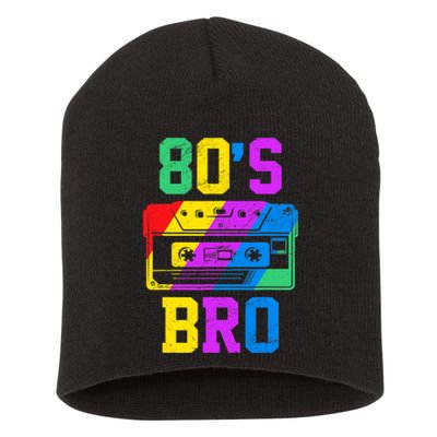 80's Bro Funny Retro 80's 90's Party Costume 80's Lover Short Acrylic Beanie