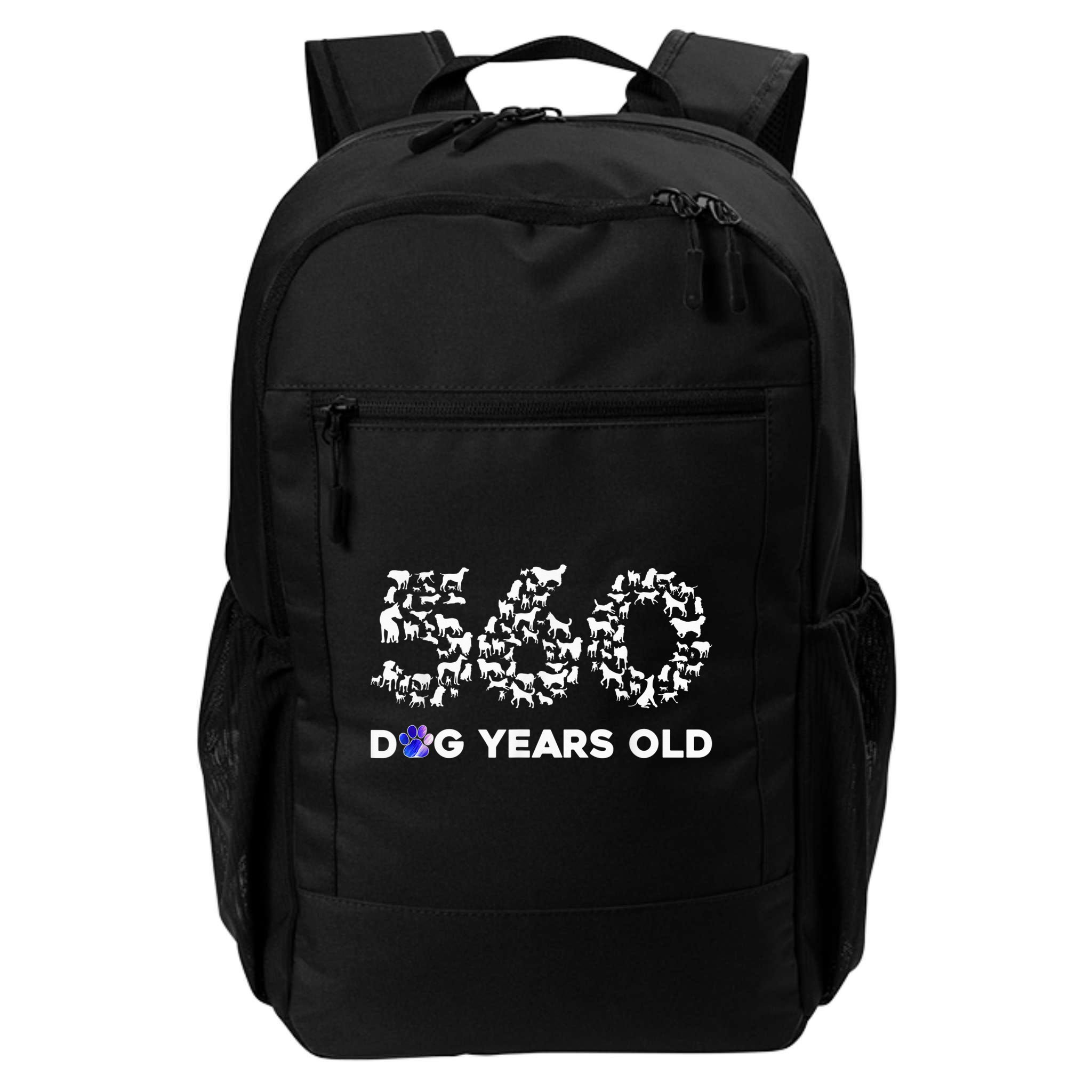 80th Birthday  Funny 560 Dog Years Old Gift Tees Backpack