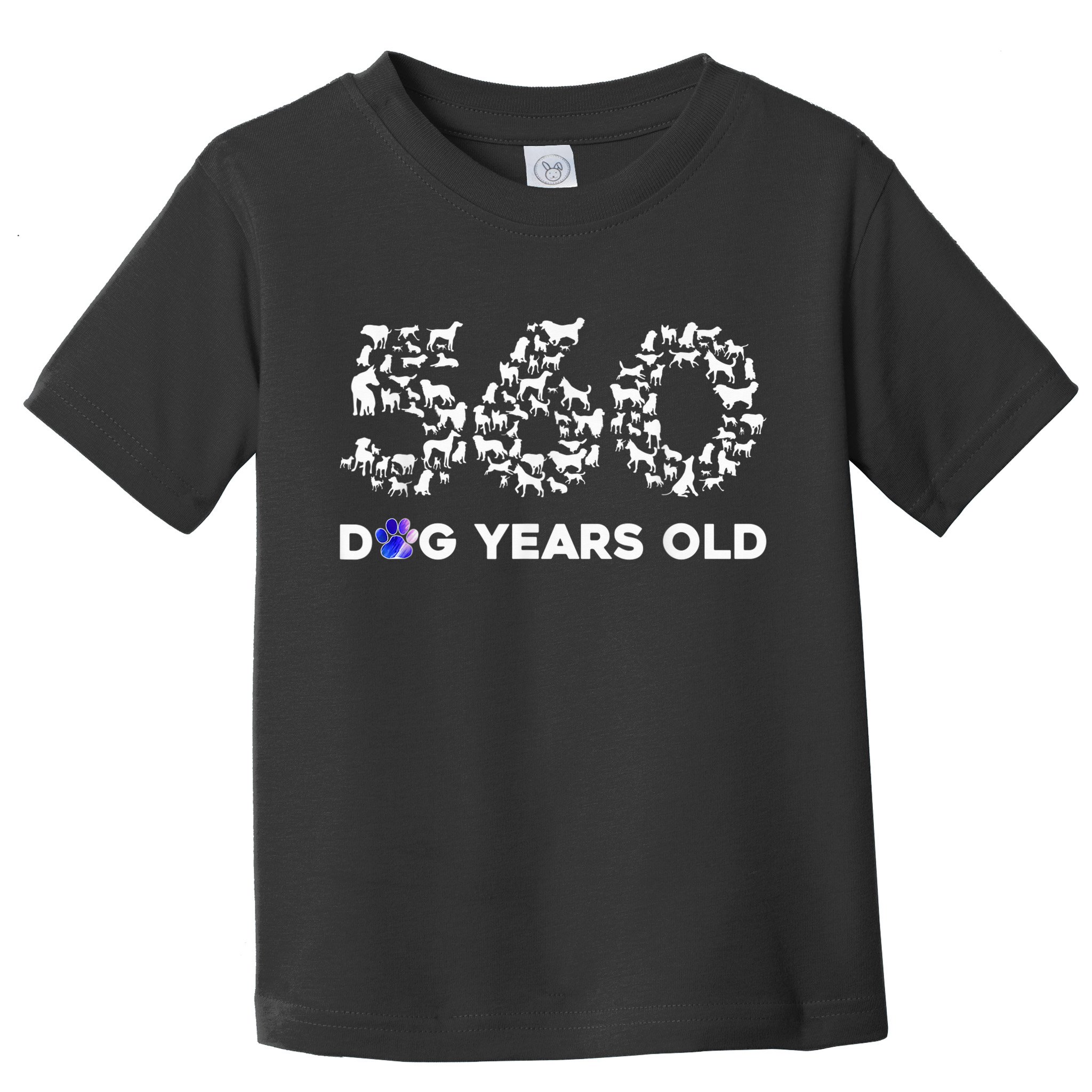 80th Birthday  Funny 560 Dog Years Old Gift Tees Toddler T-Shirt