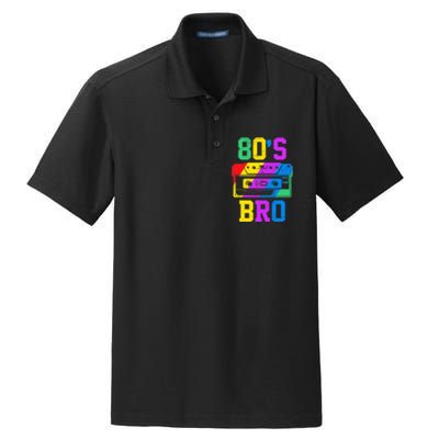 80s Bro Funny Retro 80s 90s Party Costume 80s Lover Dry Zone Grid Polo