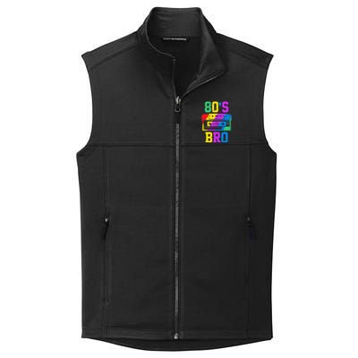 80s Bro Funny Retro 80s 90s Party Costume 80s Lover Collective Smooth Fleece Vest