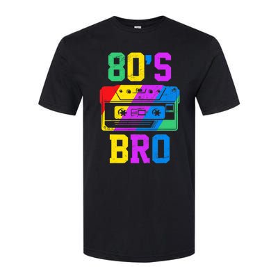 80s Bro Funny Retro 80s 90s Party Costume 80s Lover Softstyle CVC T-Shirt