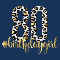 80th Birthday Girl Crown 80 Years Old Bday T-Shirt