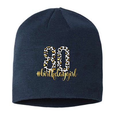 80th Birthday Girl Crown 80 Years Old Bday Sustainable Beanie