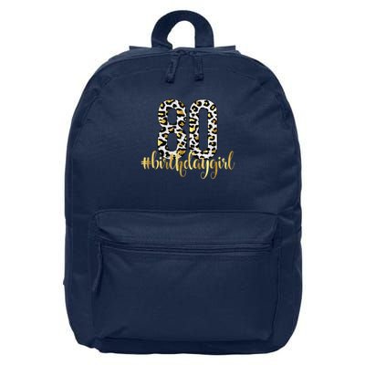 80th Birthday Girl Crown 80 Years Old Bday 16 in Basic Backpack