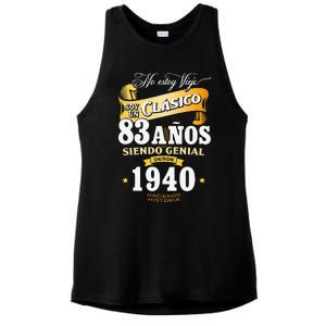 83rd Birthday Gift For In Spanish Regalo Cumpleanos 83 Ladies PosiCharge Tri-Blend Wicking Tank