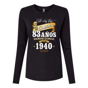 83rd Birthday Gift For In Spanish Regalo Cumpleanos 83 Womens Cotton Relaxed Long Sleeve T-Shirt