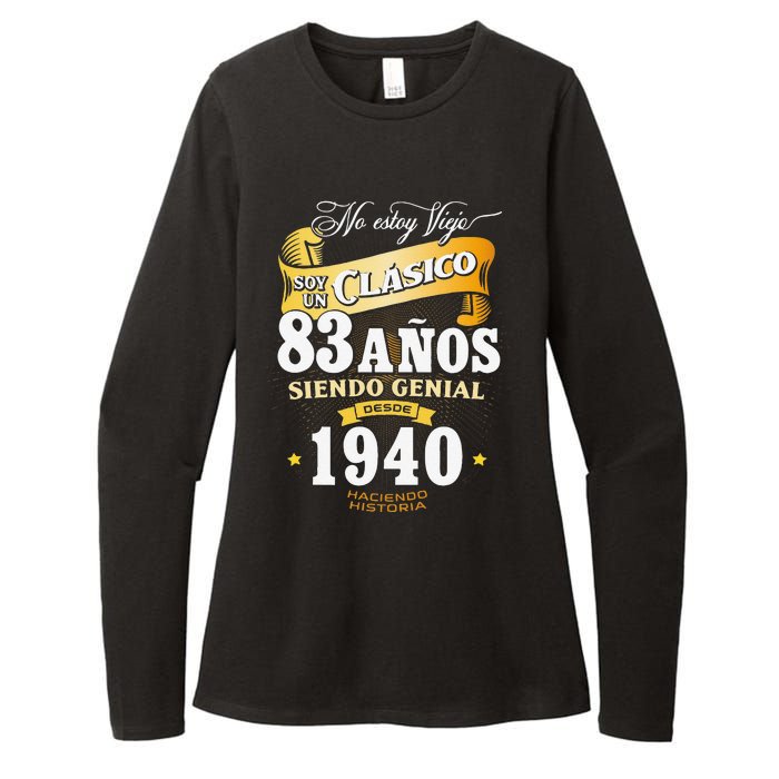 83rd Birthday Gift For In Spanish Regalo Cumpleanos 83 Womens CVC Long Sleeve Shirt