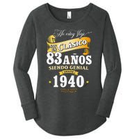 83rd Birthday Gift For In Spanish Regalo Cumpleanos 83 Women's Perfect Tri Tunic Long Sleeve Shirt