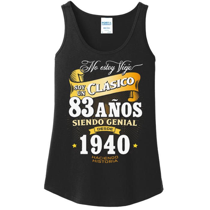 83rd Birthday Gift For In Spanish Regalo Cumpleanos 83 Ladies Essential Tank