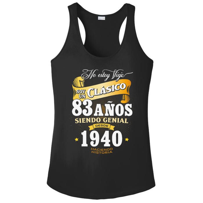 83rd Birthday Gift For In Spanish Regalo Cumpleanos 83 Ladies PosiCharge Competitor Racerback Tank