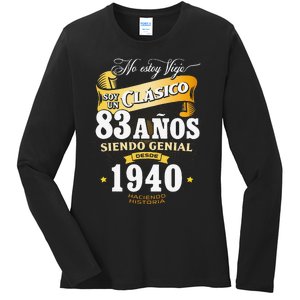 83rd Birthday Gift For In Spanish Regalo Cumpleanos 83 Ladies Long Sleeve Shirt