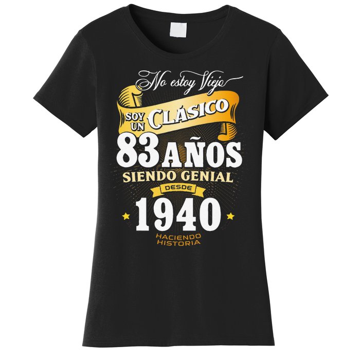 83rd Birthday Gift For In Spanish Regalo Cumpleanos 83 Women's T-Shirt