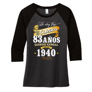 83rd Birthday Gift For In Spanish Regalo Cumpleanos 83 Women's Tri-Blend 3/4-Sleeve Raglan Shirt