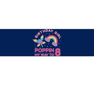 8th Birthday Girl Fairy Rainbow Bumper Sticker