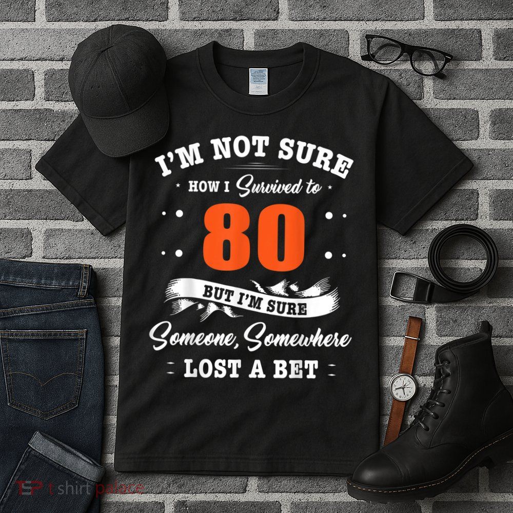 80th Birthday Gifts I Survived 80 Years Old Funny TZ2 Tall T-Shirt