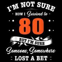 80th Birthday Gifts I Survived 80 Years Old Funny TZ2 Bucket Hat