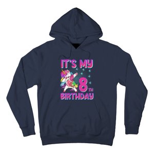 8th Birthday Girl Unicorn Eight Year Old Hoodie