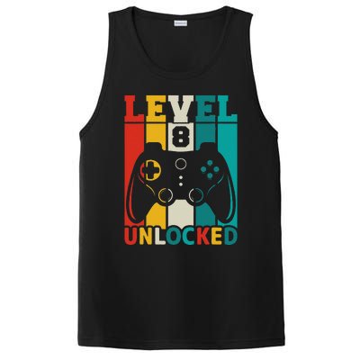 8th Birthday Gaming Gift, Gaming Birthday Level 8 Unlocked PosiCharge Competitor Tank