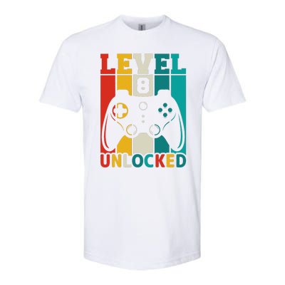 8th Birthday Gaming Gift, Gaming Birthday Level 8 Unlocked Softstyle CVC T-Shirt