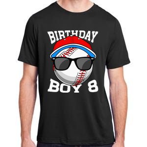 8th Birthday Gift Baseball Player 8 Years Old Adult ChromaSoft Performance T-Shirt