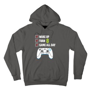 8th Birthday Gamer Video Games Gaming 8 Years Old Boy Hoodie