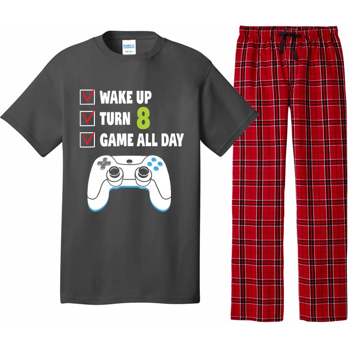 8th Birthday Gamer Video Games Gaming 8 Years Old Boy Pajama Set