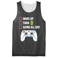 8th Birthday Gamer Video Games Gaming 8 Years Old Boy Mesh Reversible Basketball Jersey Tank