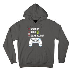 8th Birthday Gamer Video Games Gaming 8 Years Old Boy Tall Hoodie