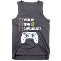 8th Birthday Gamer Video Games Gaming 8 Years Old Boy Tank Top