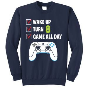 8th Birthday Gamer Video Games Gaming 8 Years Old Boy Sweatshirt