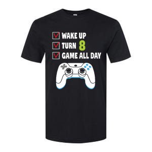 8th Birthday Gamer Video Games Gaming 8 Years Old Boy Softstyle CVC T-Shirt