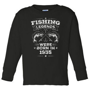 88th Birthday Gifts For Her Best Friend 1935 Birthday Gift Toddler Long Sleeve Shirt