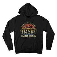 80th Birthday Gifts Vintage 1943 Limited Edition 80 Years Old Hoodie