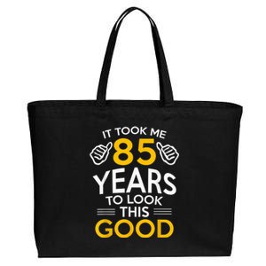 85th Birthday Gift, Took Me 85 Years - 85 Year Old Cotton Canvas Jumbo Tote