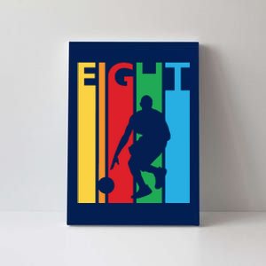 8th Birthday Gift Eight Colorful Basketball 8 Year Old Canvas